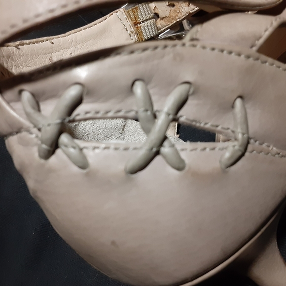 USED Boutique 9 Strappy Leather Heels size 6.5 M - Picture 7 of 13
